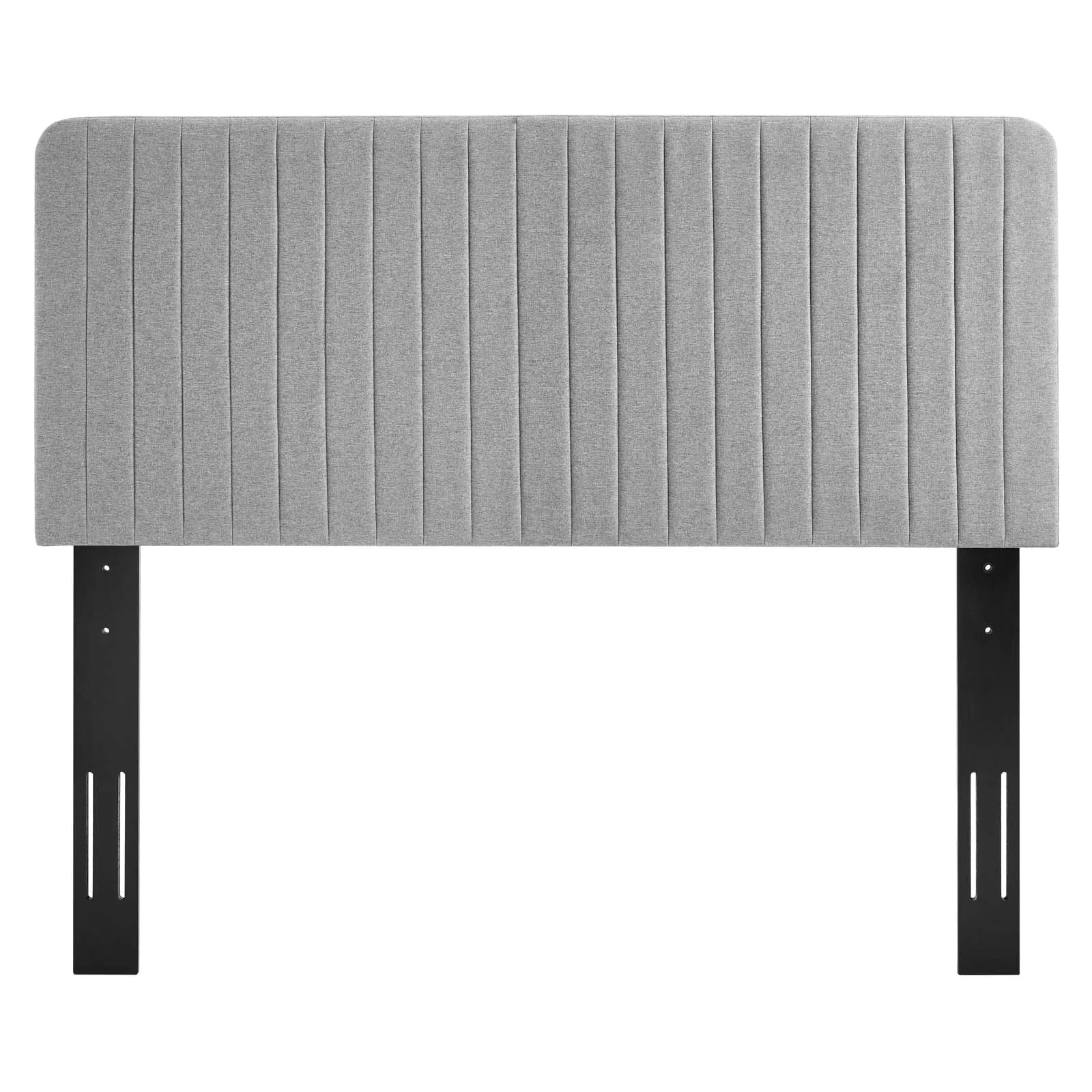 Milenna Channel Tufted Upholstered Fabric Headboard