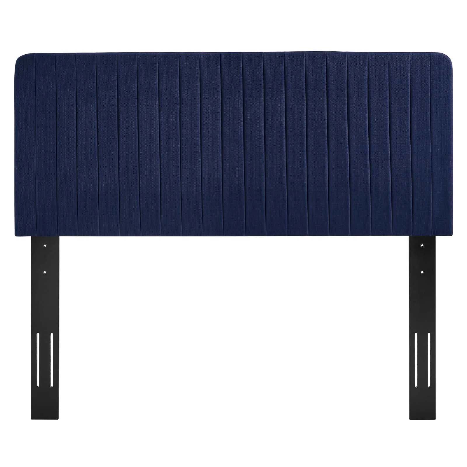 Milenna Channel Tufted Upholstered Fabric Headboard