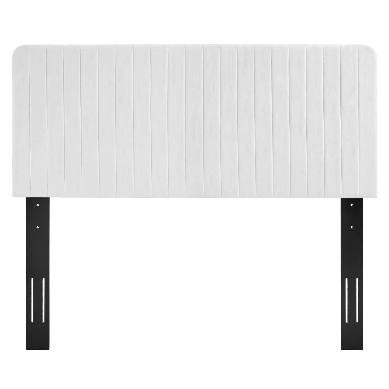 Milenna Channel Tufted Upholstered Fabric Headboard