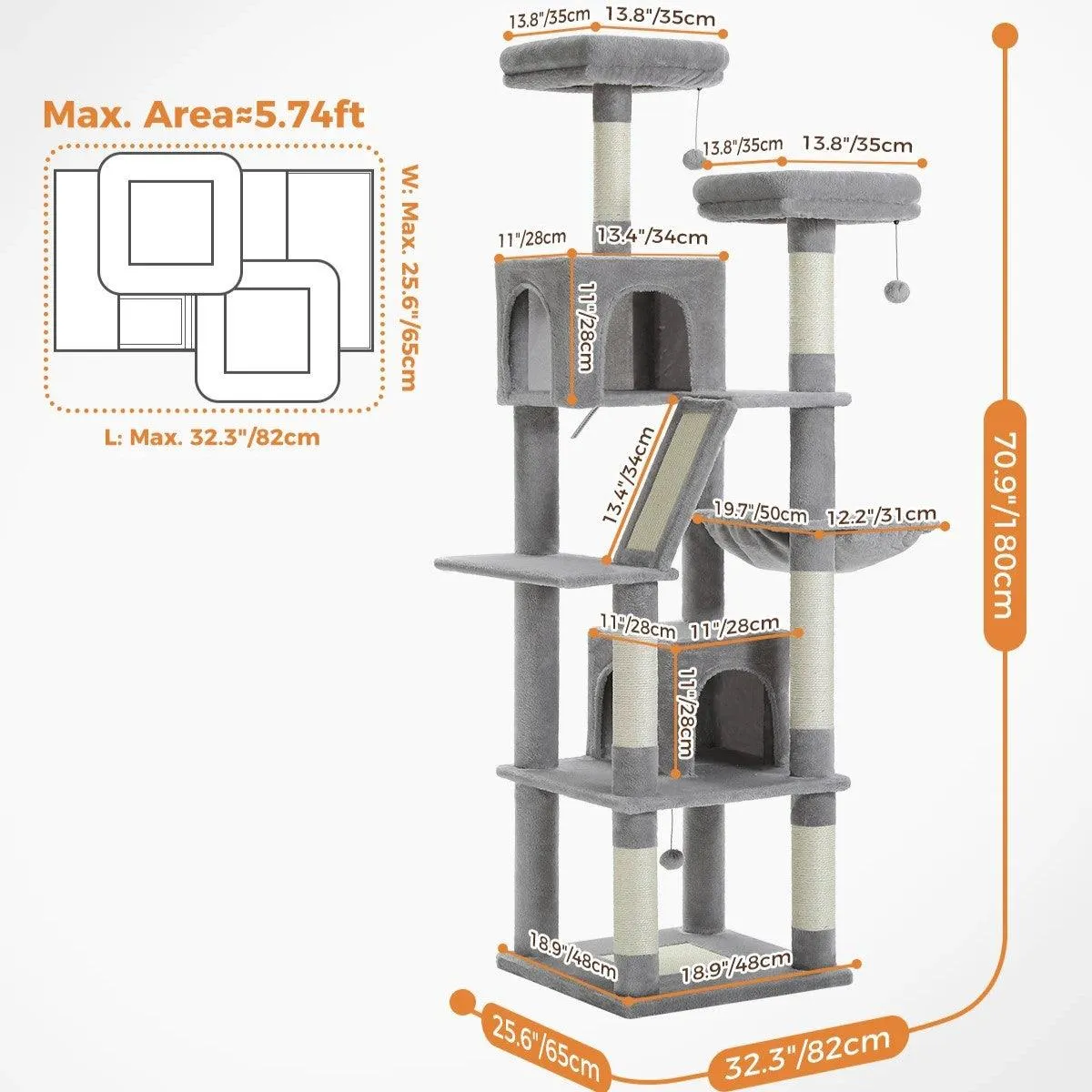 Multi-Level Cat Condo for Large Cats