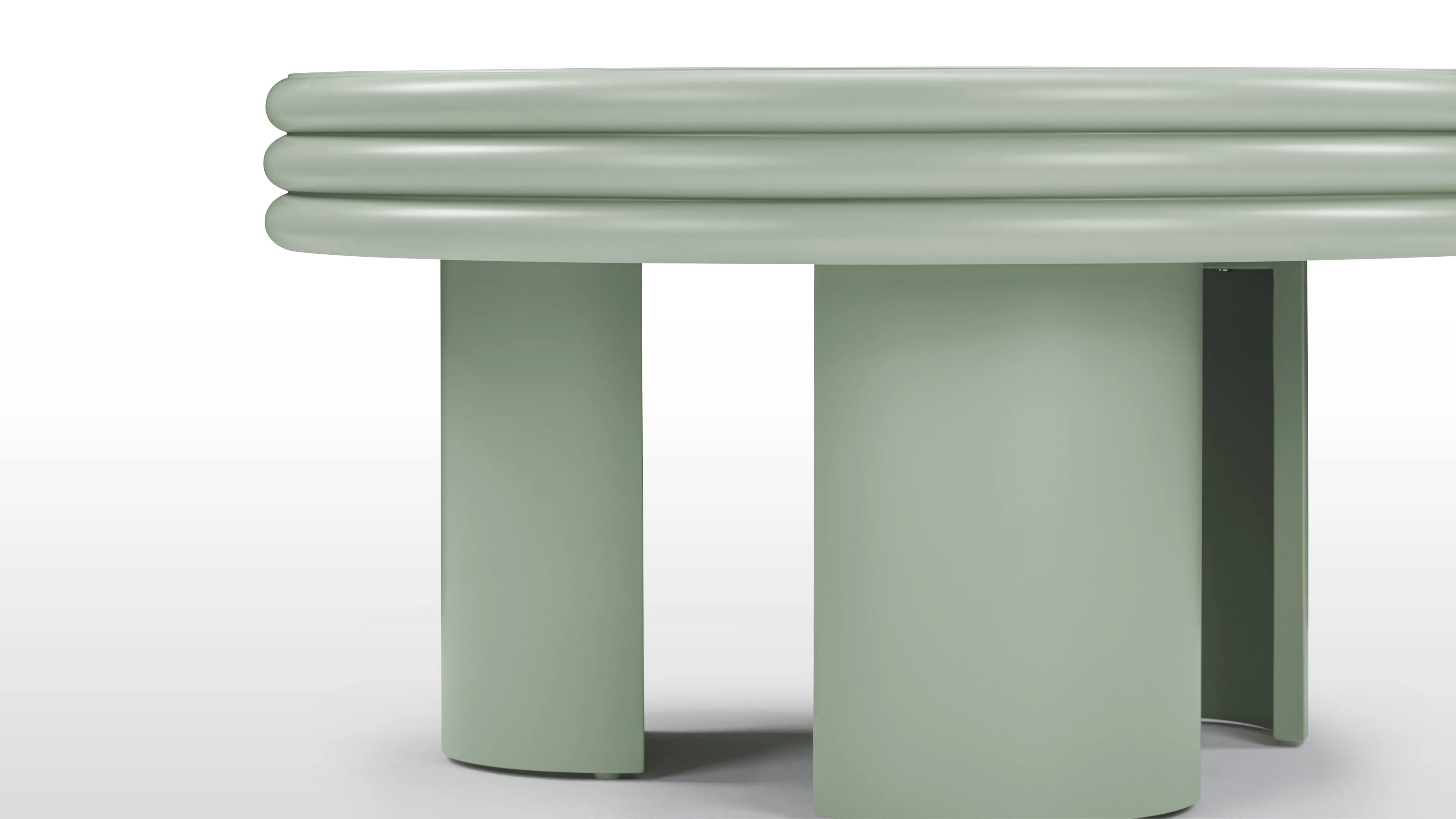 Pascal - Pascal Round Coffee Table, High, Mist Green