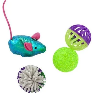 Pawise 4 Pack Assorted Cat Toy