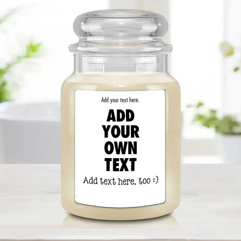 Personalized Candles - Create your Own Text