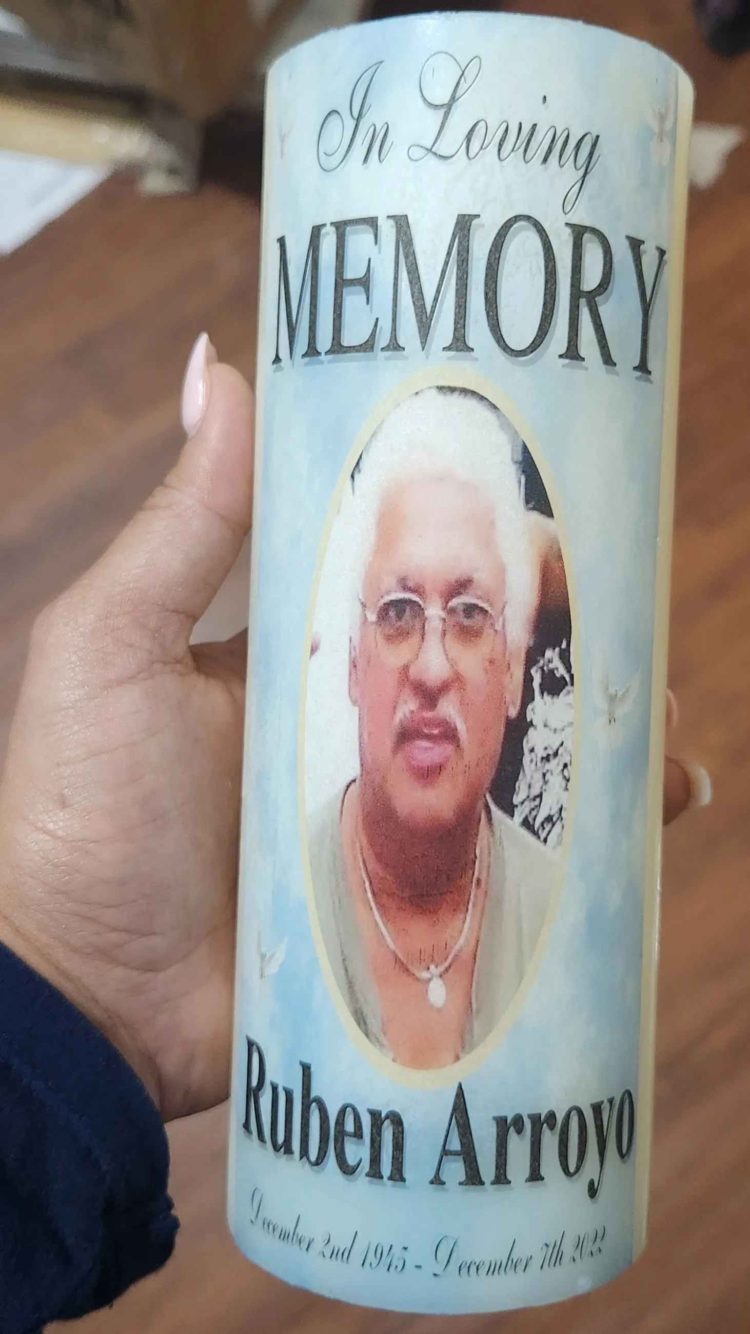 Personalized Memorial Candle