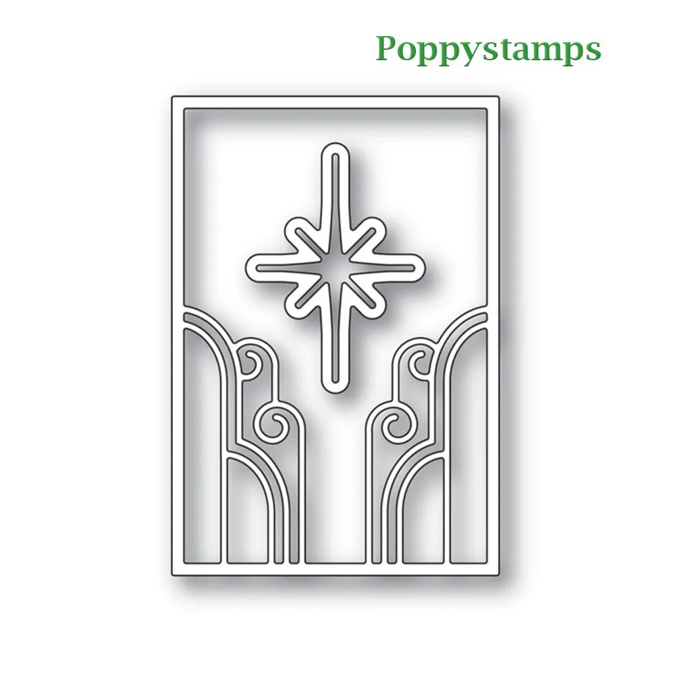 Poppystamps - Deco Star Frame craft die*