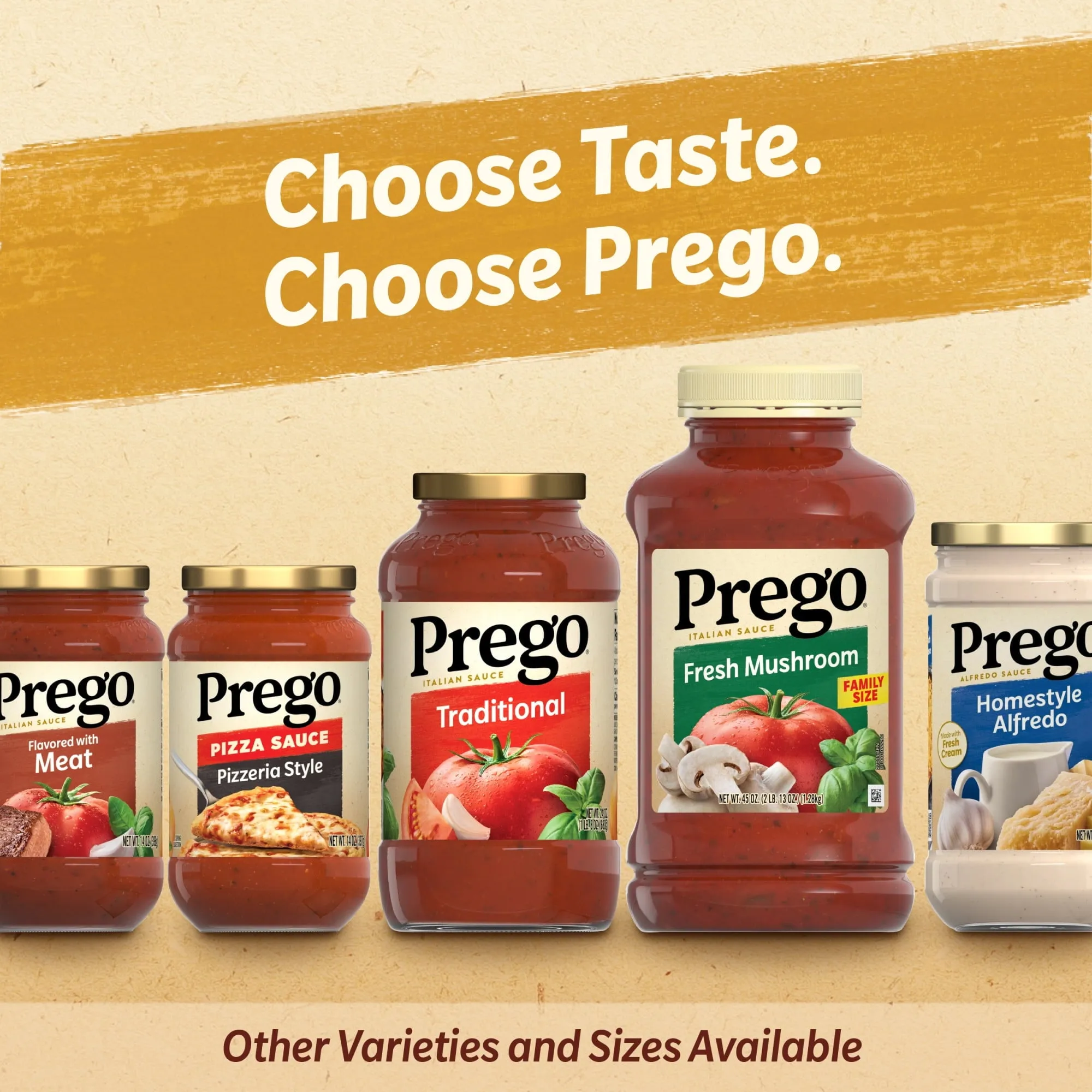 Prego Three Cheese Spaghetti Sauce, 24 oz Jar