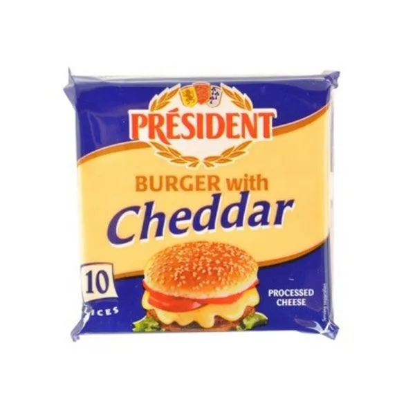 PRESIDENT CHEDDAR BURGER CHESSE 200GM