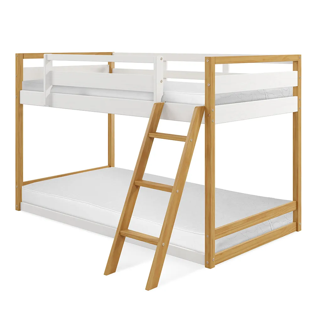 Quadra Bunk Bed - White and Natural