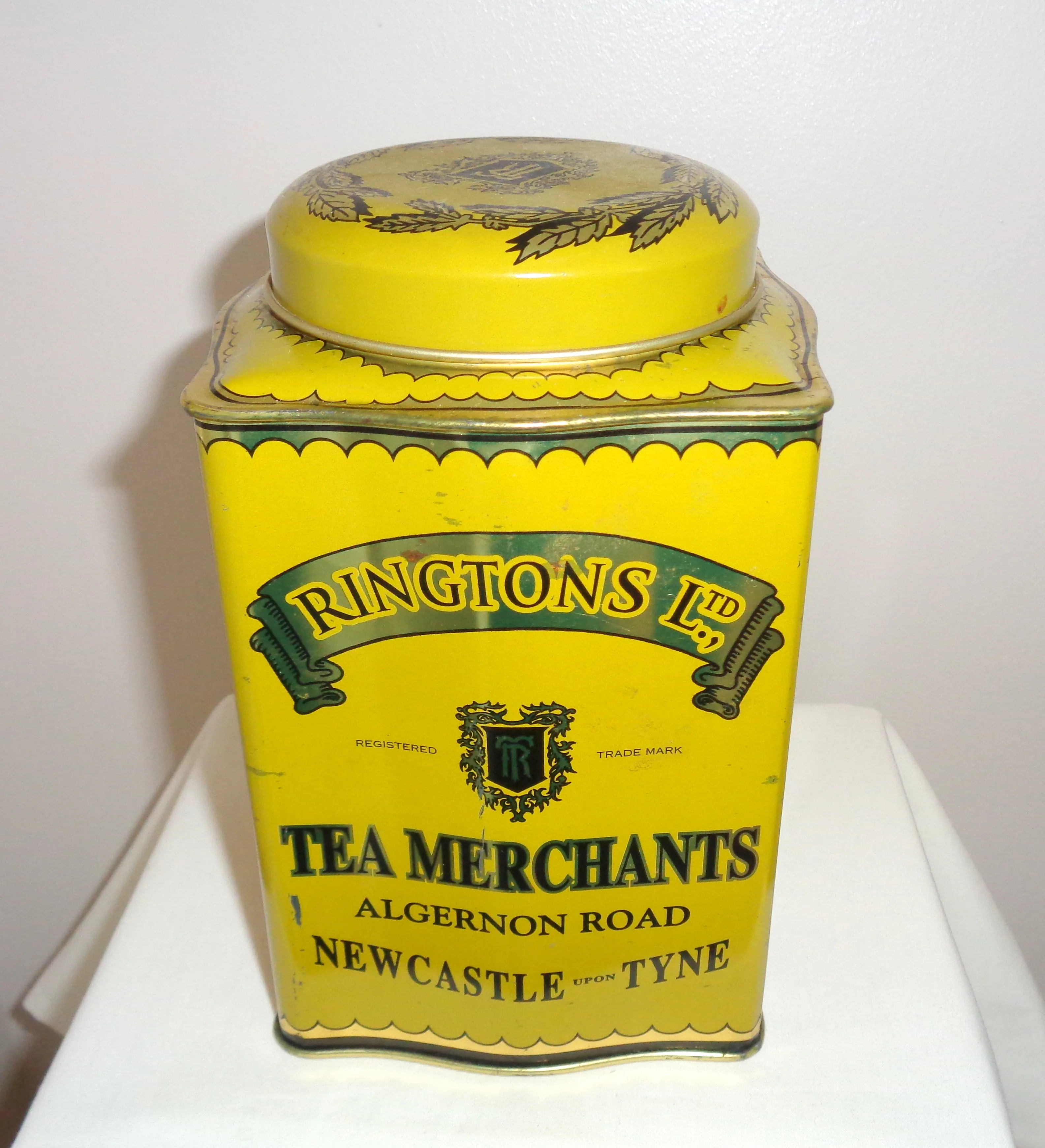 Ringtons Ltd Yellow Millennium Tin Tea Coffee Caddy