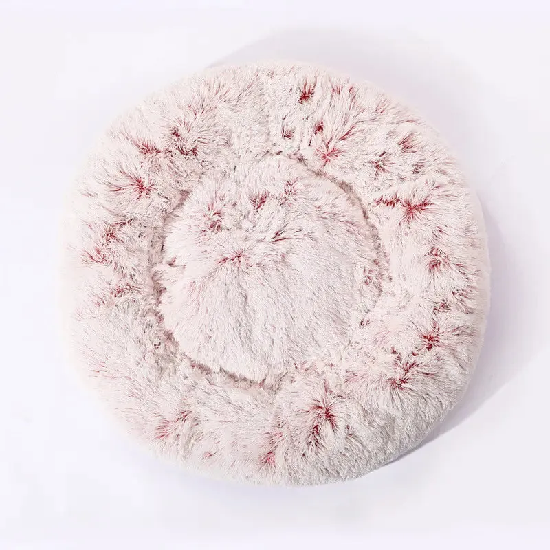 Round Fur Faux Beds