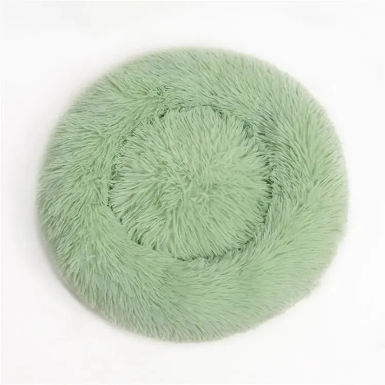 Round Fur Faux Beds