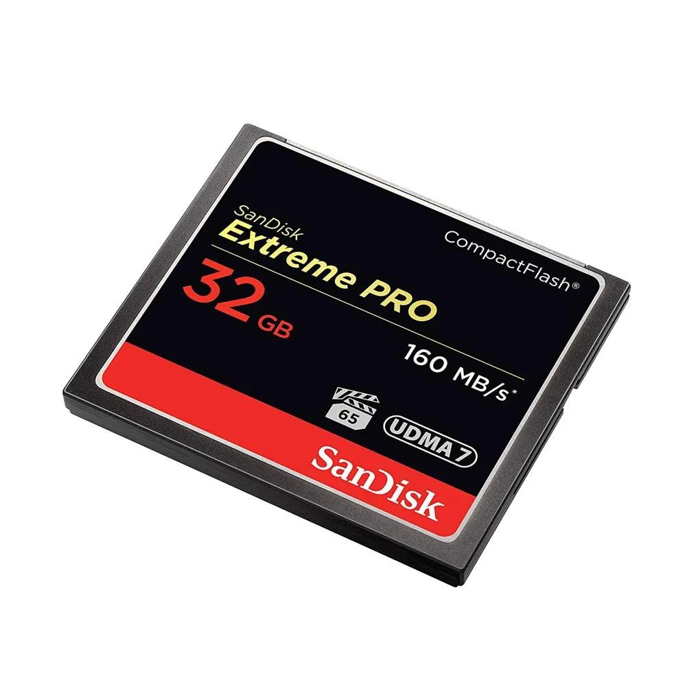 SanDisk Extreme Pro CF 32GB Compact Flash Memory Card 4K 160MBs