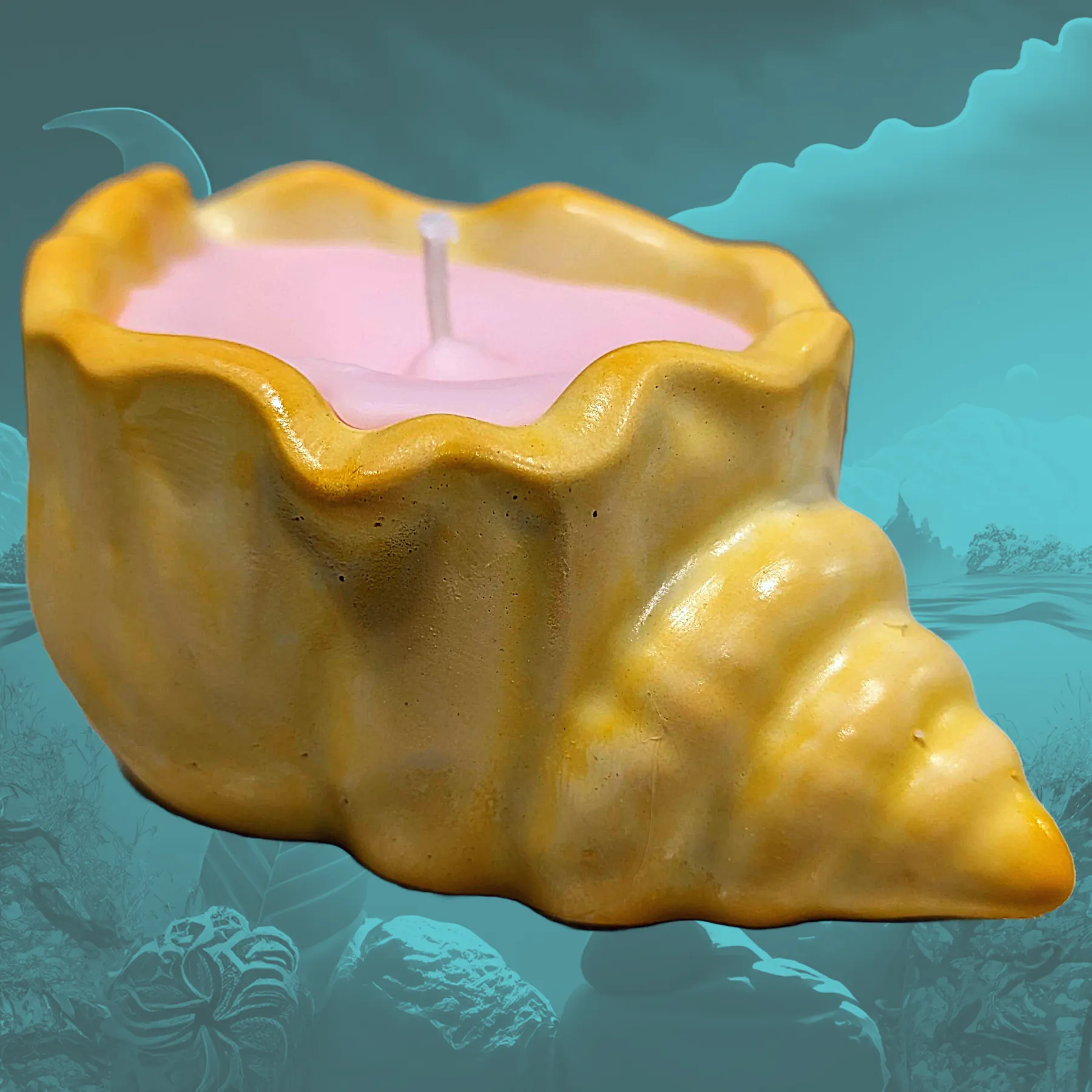 Shell Candles |Scented Soy & Beeswax Candle | Handcrafted