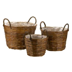 Smart Garden Rattan Decor Basket Trio