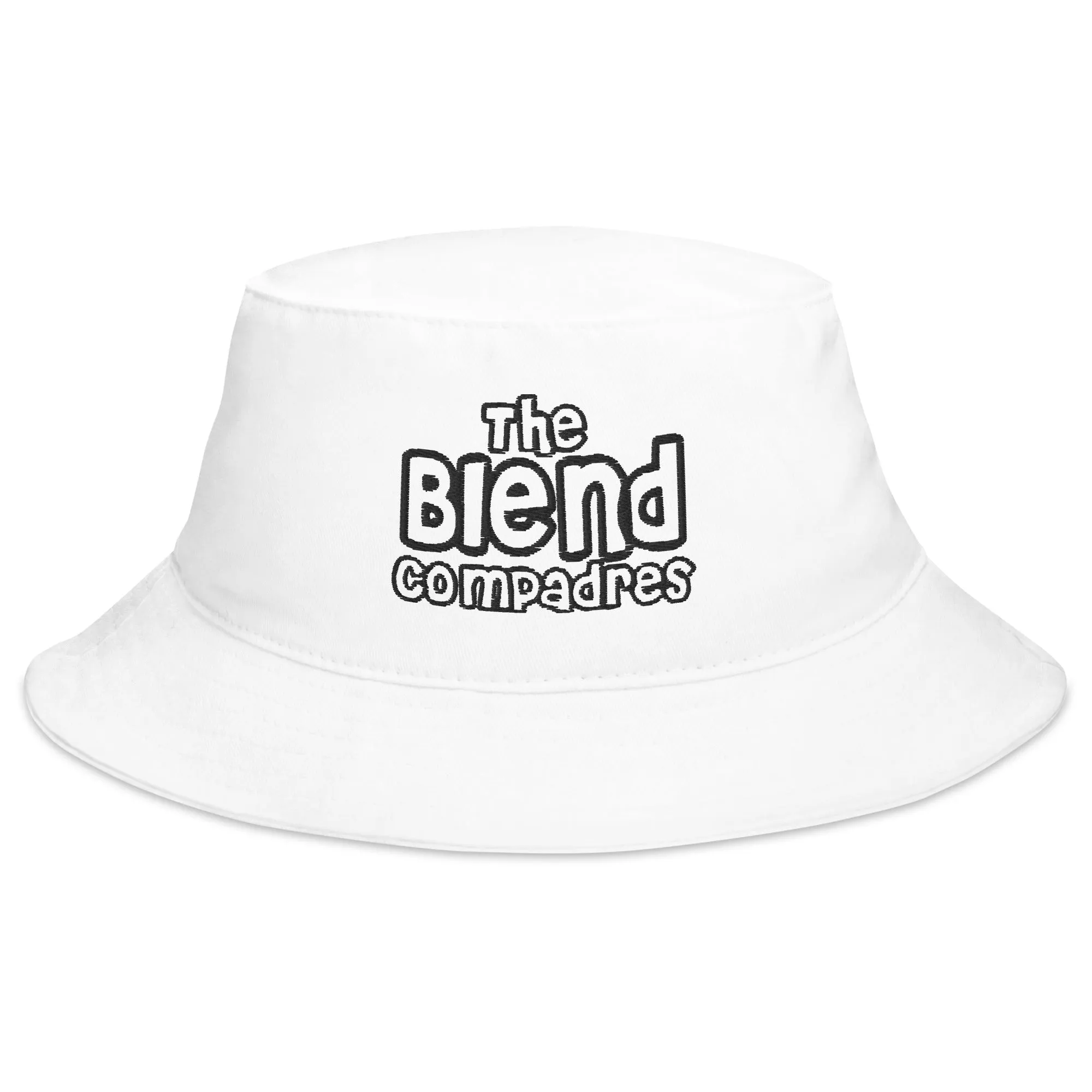 The Blend Compadres White Bucket Hat