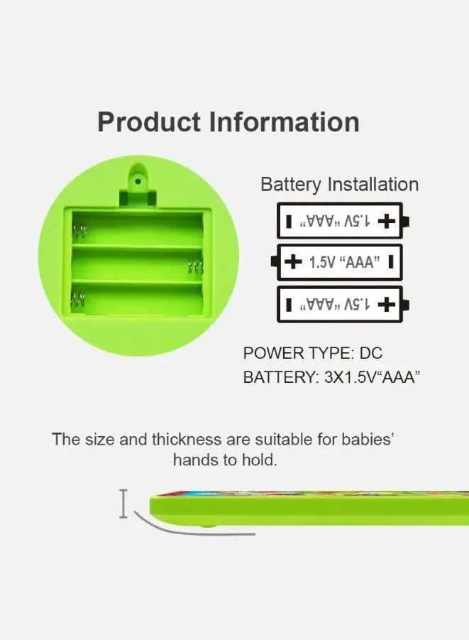 Voice Learning Machine Toy for 18M  Years for Interactive Learning of ABCs, Music, Numbers, and Animal Sounds