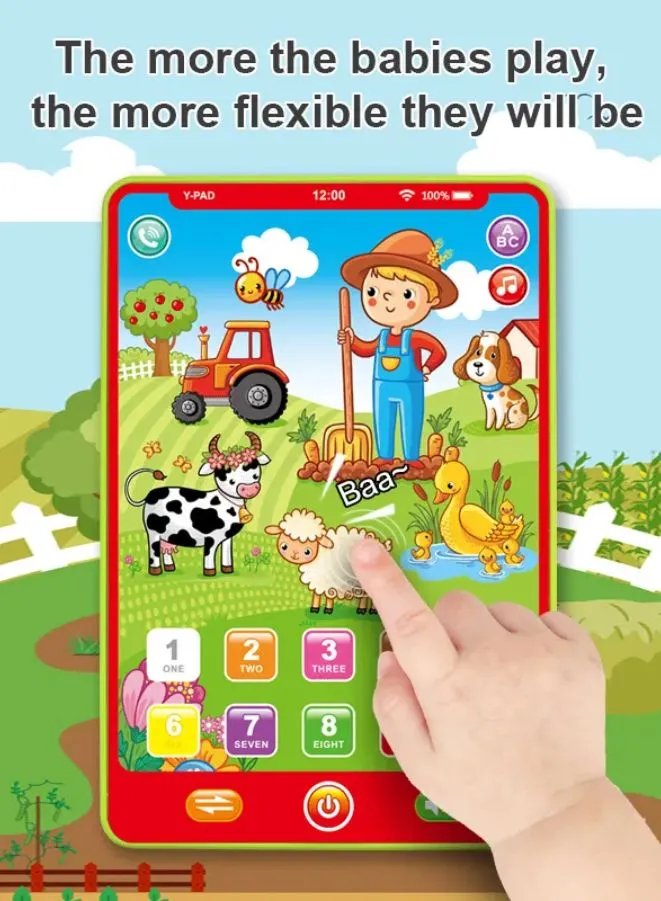 Voice Learning Machine Toy for 18M  Years for Interactive Learning of ABCs, Music, Numbers, and Animal Sounds