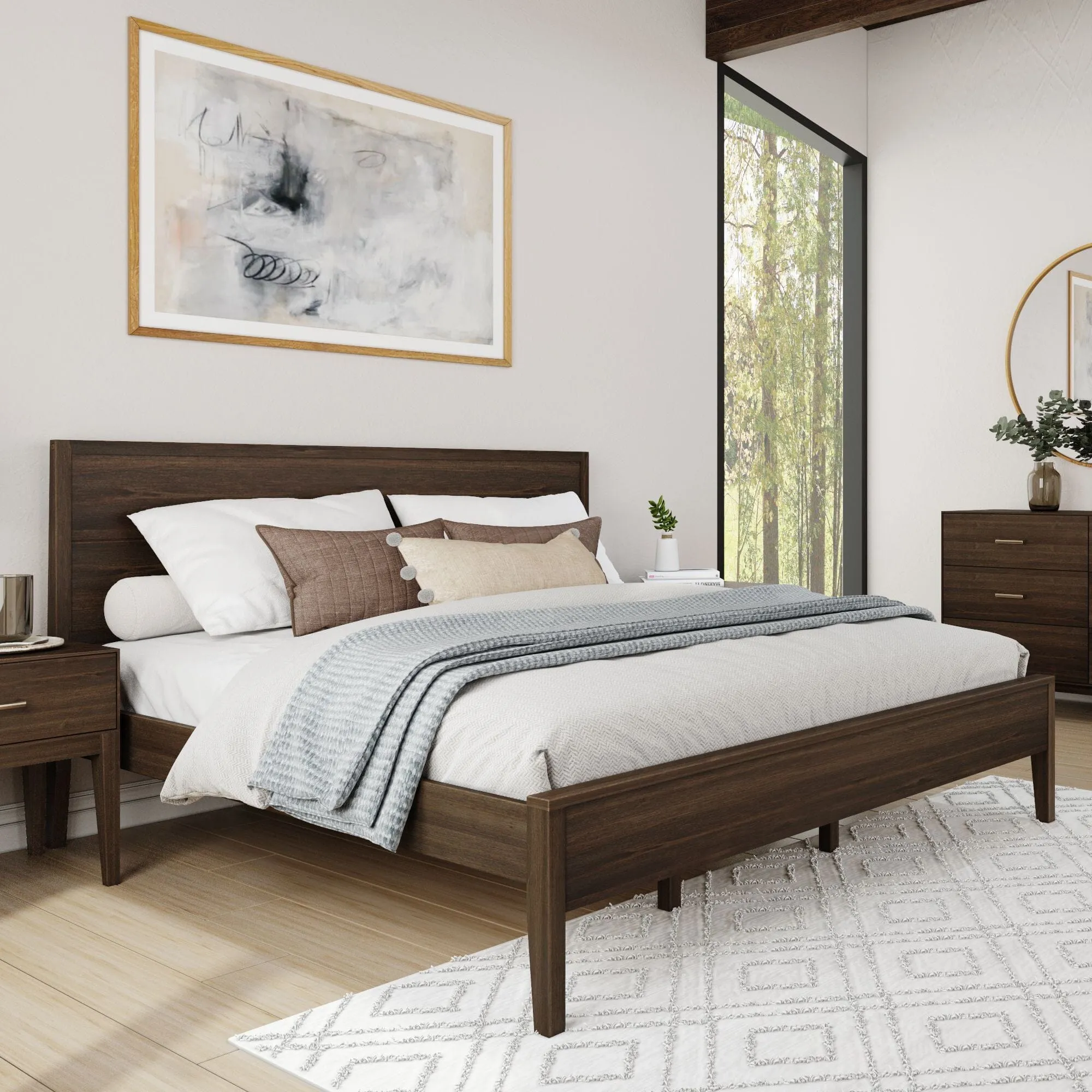 Walnut Bed - King