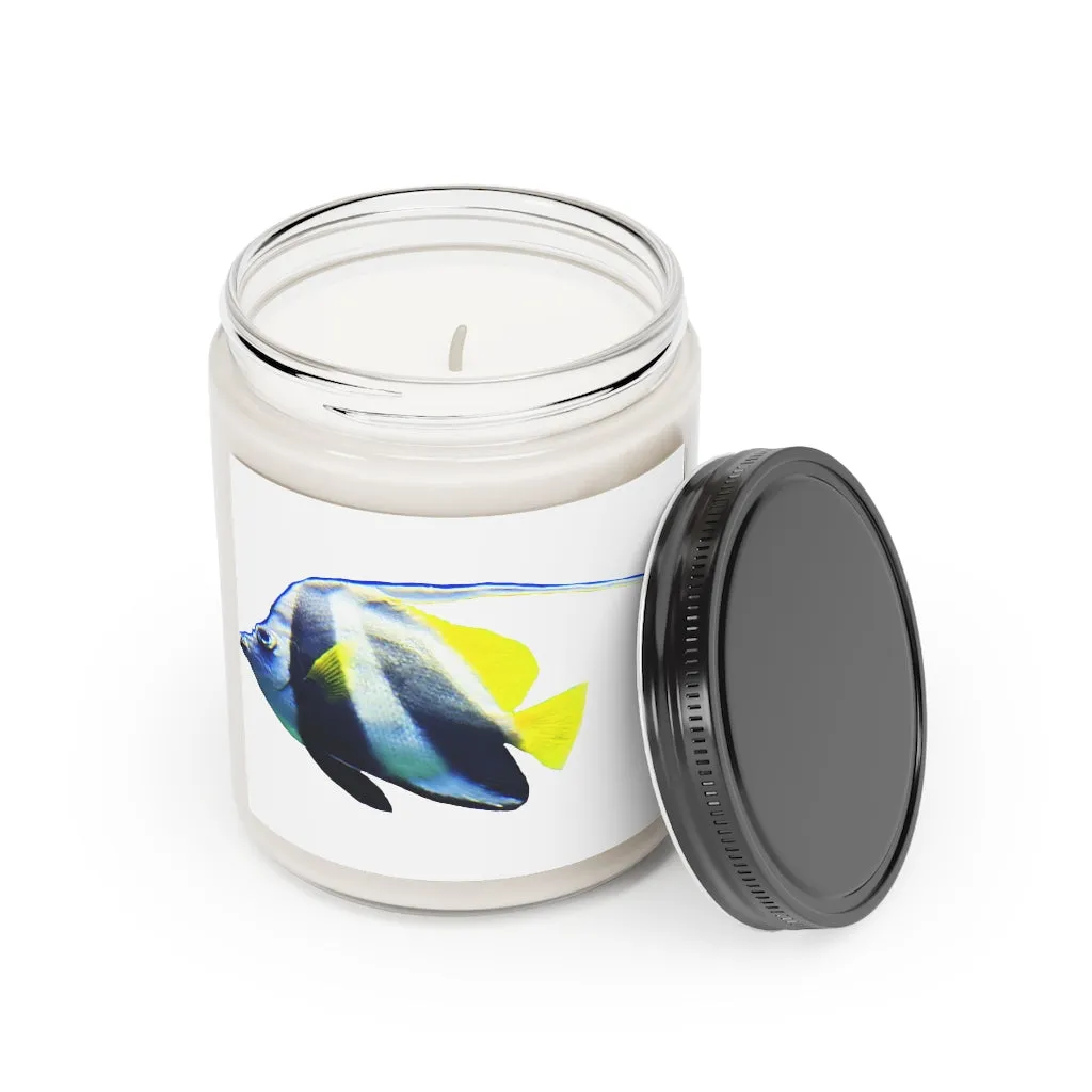 White and Black Fish Scented Candle, 9oz