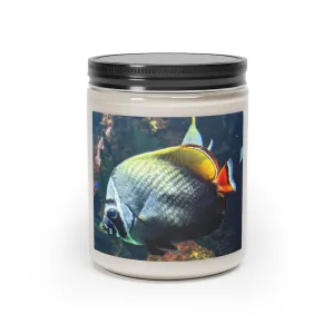 White Black Fish Scented Candle, 9oz