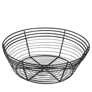 Wire Basket, Round 25.5 x 8cm- Pack 6