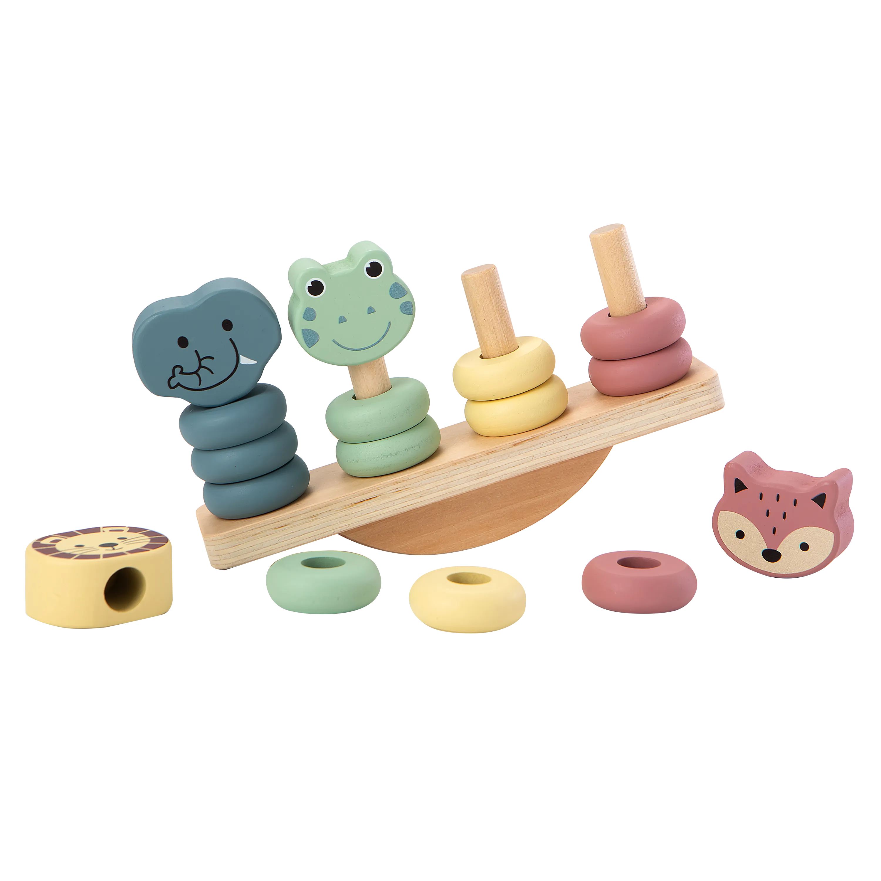 Wooden Educational Animal Balance Toy (13 pcs)