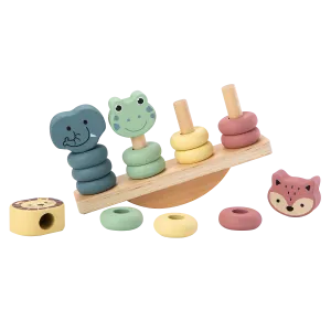 Wooden Educational Animal Balance Toy (13 pcs)