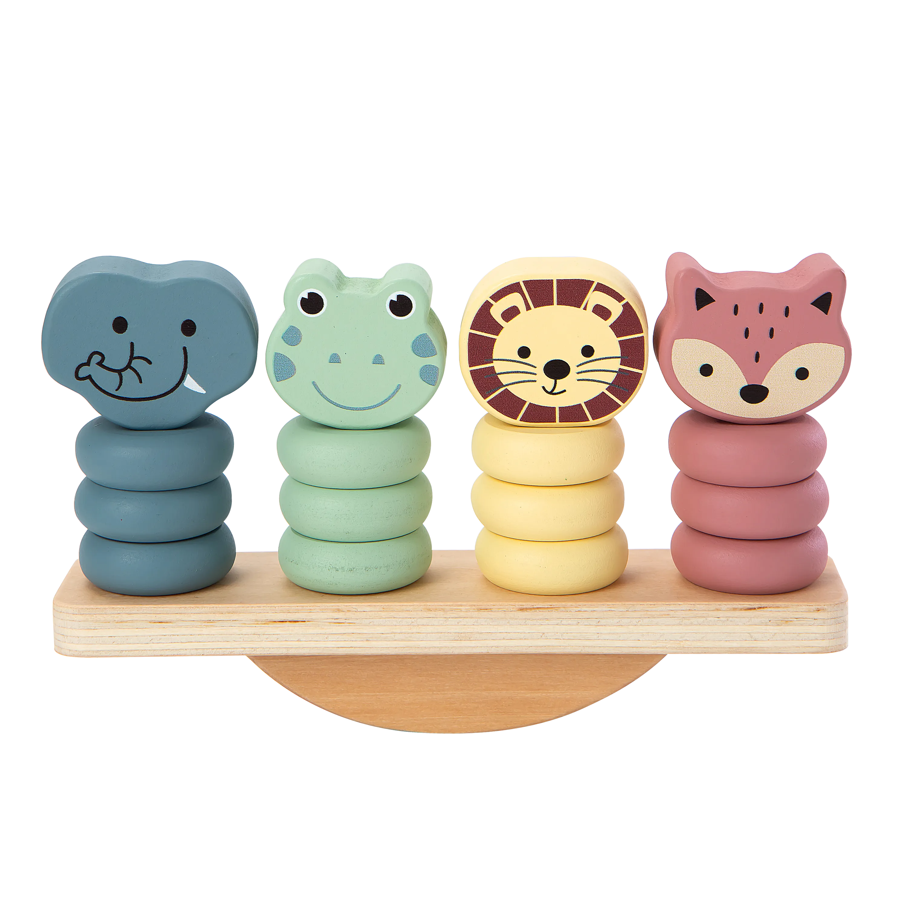 Wooden Educational Animal Balance Toy (13 pcs)