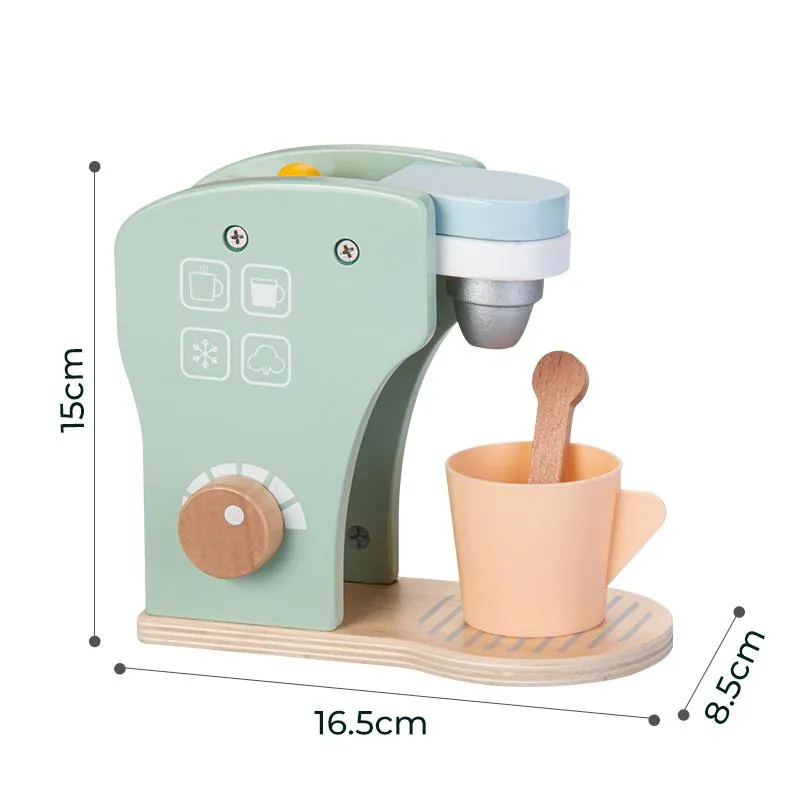 Wooden Educational Coffee Maker Set Toy (6 pcs)