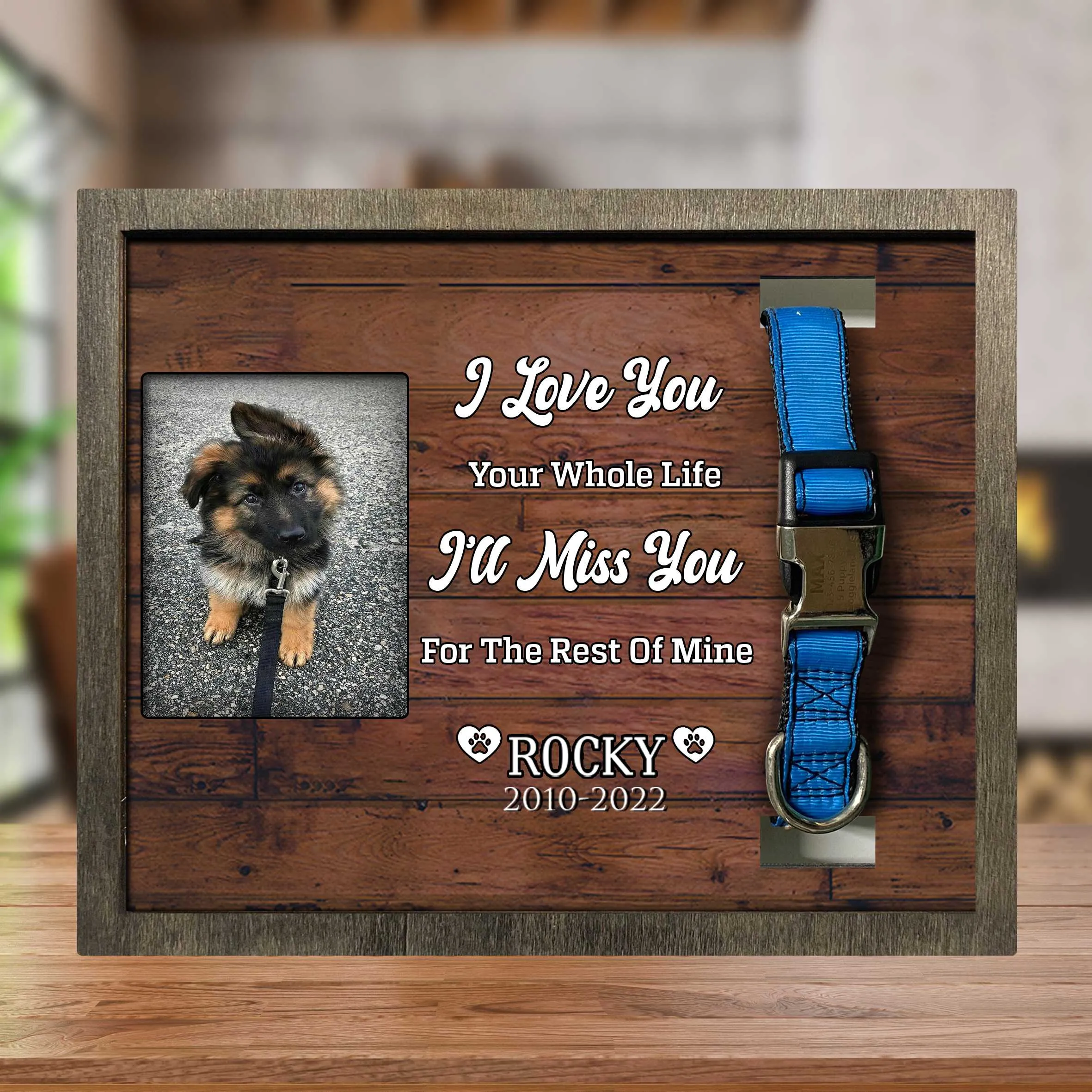 You Were My Favorite Hello And My Hardest Goodbye, Dog Death Sympathy Gifts, Memorial Frame