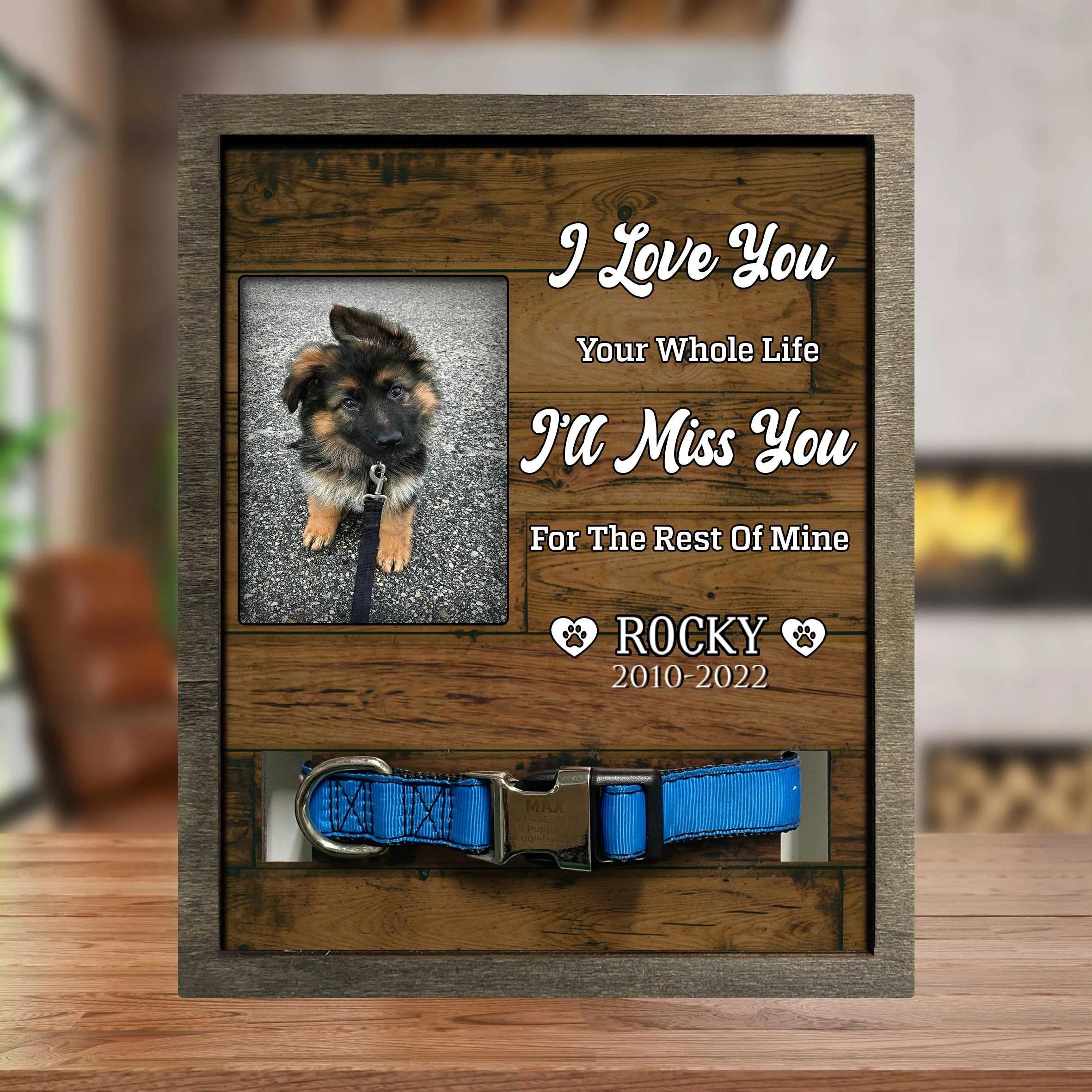 You Were My Favorite Hello And My Hardest Goodbye, Dog Death Sympathy Gifts, Memorial Frame